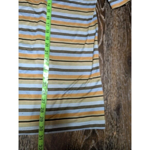 Robert Talbott Stripe Cotton Polo Golf Shirt Men Large - Picture 8 of 10